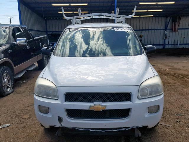 1GBDV13138D167765 - 2008 CHEVROLET UPLANDER I WHITE photo 9