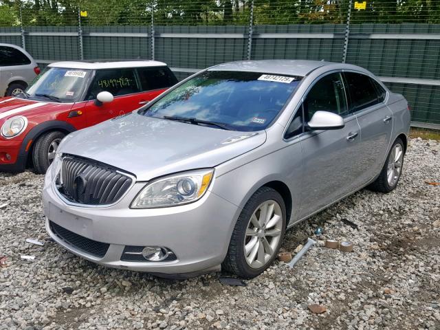 1G4PR5SK6C4161882 - 2012 BUICK VERANO CON SILVER photo 2