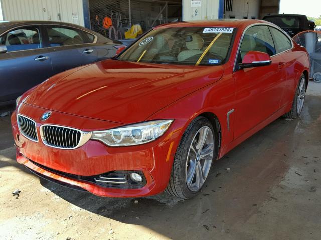 WBA4R7C59HK679562 - 2017 BMW 430I RED photo 2