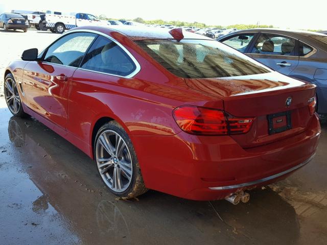 WBA4R7C59HK679562 - 2017 BMW 430I RED photo 3