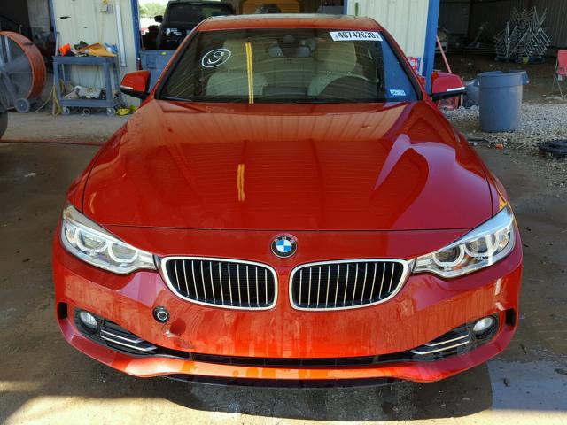 WBA4R7C59HK679562 - 2017 BMW 430I RED photo 9