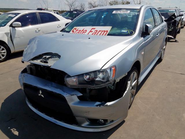 JA32U8FW0CU013494 - 2012 MITSUBISHI LANCER GT SILVER photo 2