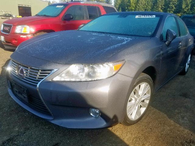 JTHBW1GGXE2045599 - 2014 LEXUS ES 300H GRAY photo 2