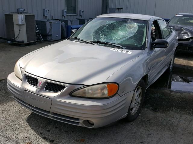 1G2NE52E1XC577520 - 1999 PONTIAC GRAND AM S SILVER photo 2