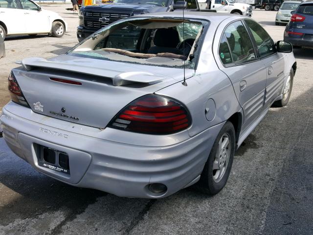 1G2NE52E1XC577520 - 1999 PONTIAC GRAND AM S SILVER photo 4