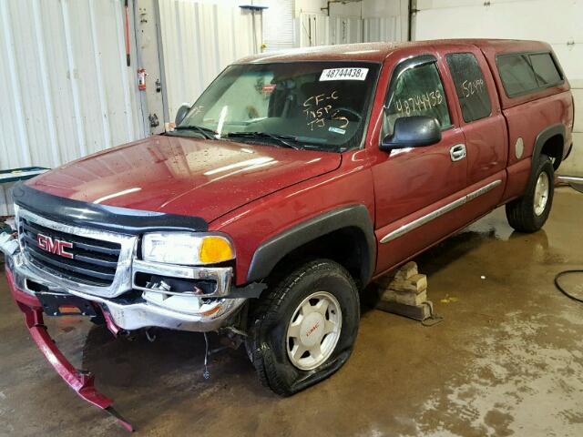 2GTEK19V141193063 - 2004 GMC NEW SIERRA BURGUNDY photo 2