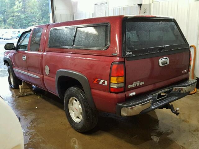 2GTEK19V141193063 - 2004 GMC NEW SIERRA BURGUNDY photo 3