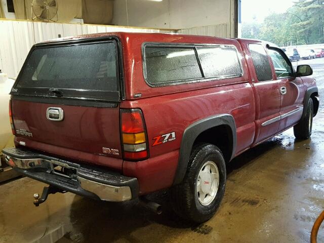 2GTEK19V141193063 - 2004 GMC NEW SIERRA BURGUNDY photo 4