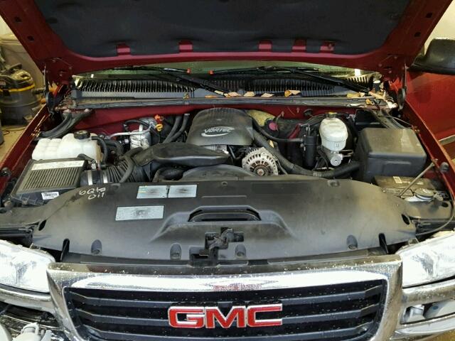 2GTEK19V141193063 - 2004 GMC NEW SIERRA BURGUNDY photo 7