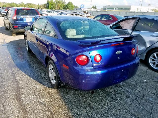 1G1AL15F677227248 - 2007 CHEVROLET COBALT LT BLUE photo 3