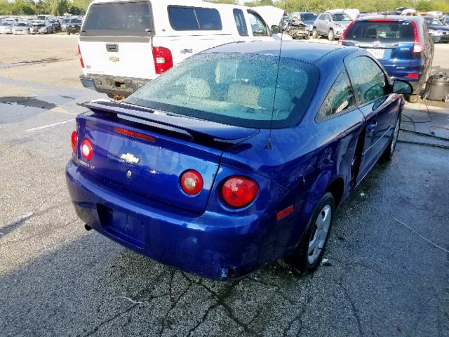 1G1AL15F677227248 - 2007 CHEVROLET COBALT LT BLUE photo 4