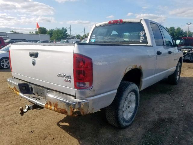 1D7HU18NX5S104896 - 2005 DODGE RAM 1500 S SILVER photo 4