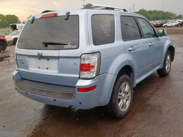 4M2CU87158KJ37850 - 2008 MERCURY MARINER PR BLUE photo 4