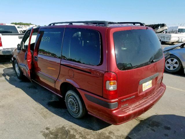 1GNDX03E11D247209 - 2001 CHEVROLET VENTURE MAROON photo 3