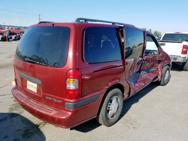 1GNDX03E11D247209 - 2001 CHEVROLET VENTURE MAROON photo 4