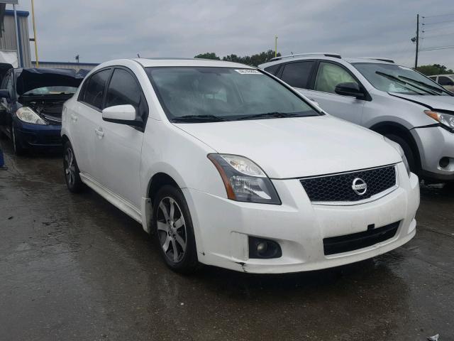 3N1AB6AP8CL695769 - 2012 NISSAN SENTRA 2.0 WHITE photo 1