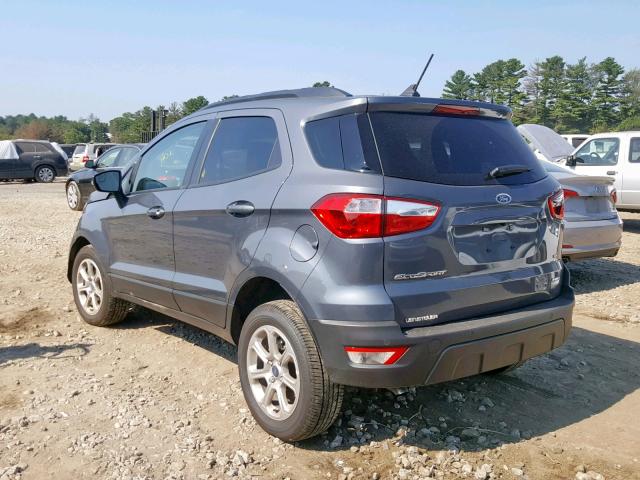 MAJ6S3GL1KC269685 - 2019 FORD ECOSPORT S GRAY photo 3