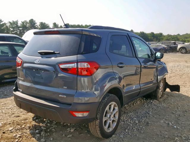 MAJ6S3GL1KC269685 - 2019 FORD ECOSPORT S GRAY photo 4