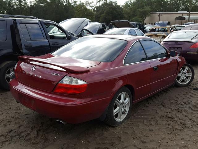 19UYA41663A011742 - 2003 ACURA 3.2CL TYPE RED photo 4