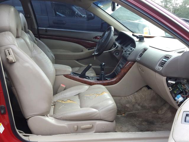 19UYA41663A011742 - 2003 ACURA 3.2CL TYPE RED photo 5
