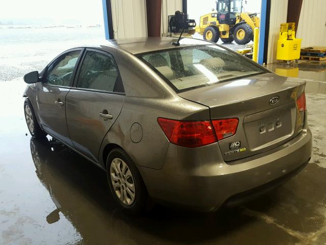 KNAFU4A29C5577006 - 2012 KIA FORTE EX GRAY photo 3