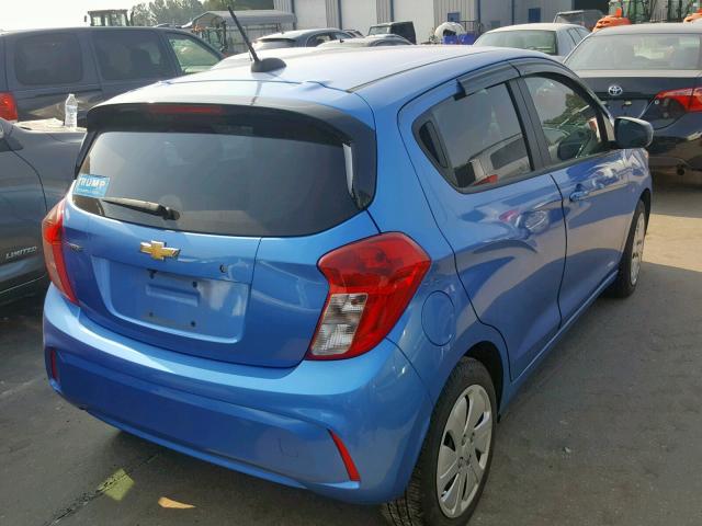 KL8CB6SA2HC773362 - 2017 CHEVROLET SPARK LS BLUE photo 4