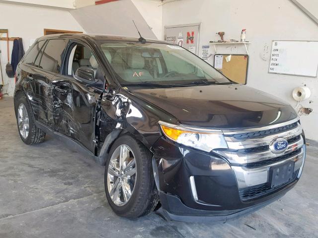 2FMDK4JC3DBE02719 - 2013 FORD EDGE SEL BLACK photo 1