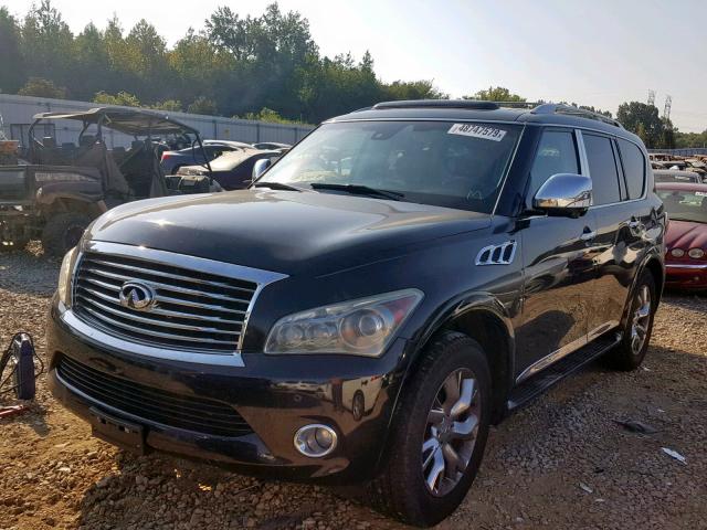 JN8AZ2NF4B9500720 - 2011 INFINITI QX56 GREEN photo 2