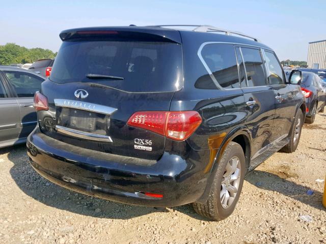 JN8AZ2NF4B9500720 - 2011 INFINITI QX56 GREEN photo 4