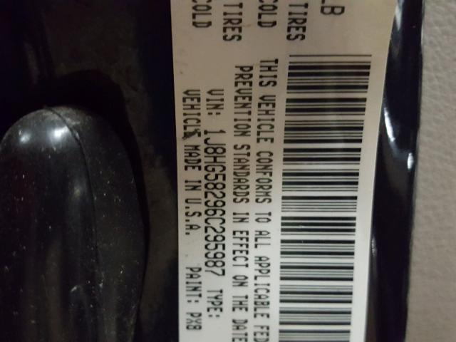 1J8HG58296C295987 - 2006 JEEP COMMANDER BLACK photo 10