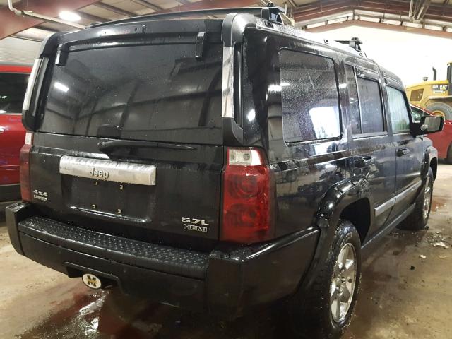 1J8HG58296C295987 - 2006 JEEP COMMANDER BLACK photo 4