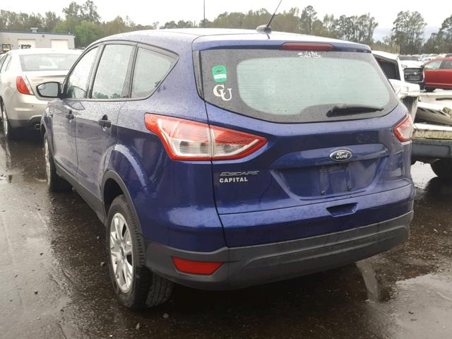 1FMCU0F77GUA17589 - 2016 FORD ESCAPE S BLUE photo 3