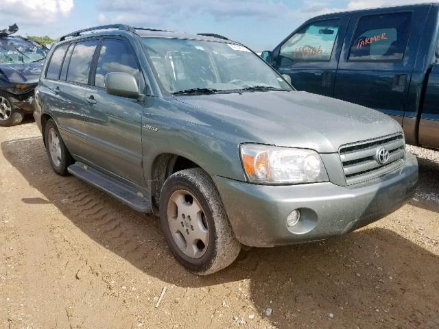 JTEDP21A440042818 - 2004 TOYOTA HIGHLANDER GREEN photo 1