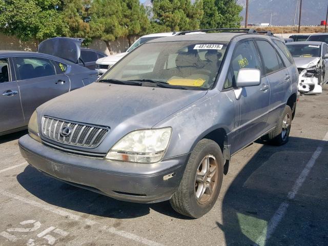 JTJGF10UX20146864 - 2002 LEXUS RX 300 BLUE photo 2