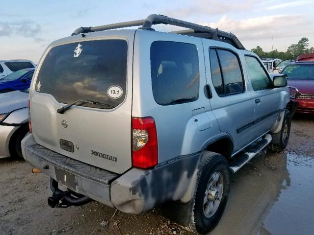 5N1ED28T71C532345 - 2001 NISSAN XTERRA XE SILVER photo 4