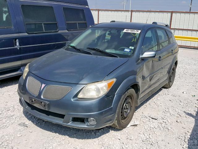 5Y2SL65857Z414317 - 2007 PONTIAC VIBE BLUE photo 2