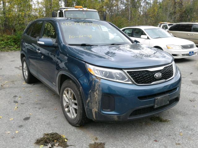 5XYKTCA61FG551934 - 2015 KIA SORENTO LX BLUE photo 1