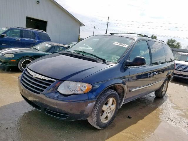 2A4GP54L77R120822 - 2007 CHRYSLER TOWN & COU BLUE photo 2