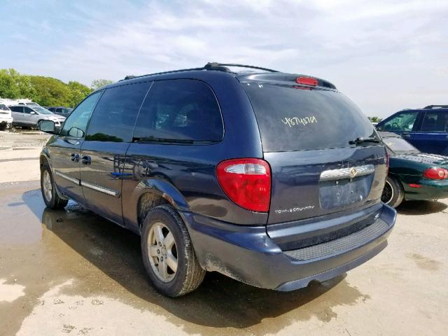 2A4GP54L77R120822 - 2007 CHRYSLER TOWN & COU BLUE photo 3