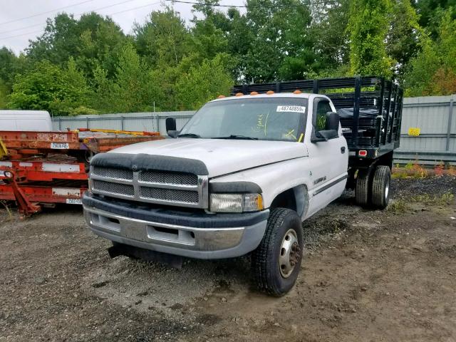 3B6MC36561M501989 - 2001 DODGE RAM 3500 WHITE photo 2