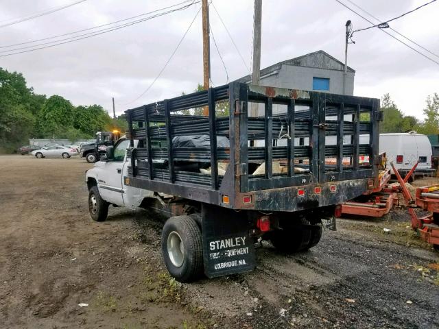 3B6MC36561M501989 - 2001 DODGE RAM 3500 WHITE photo 3