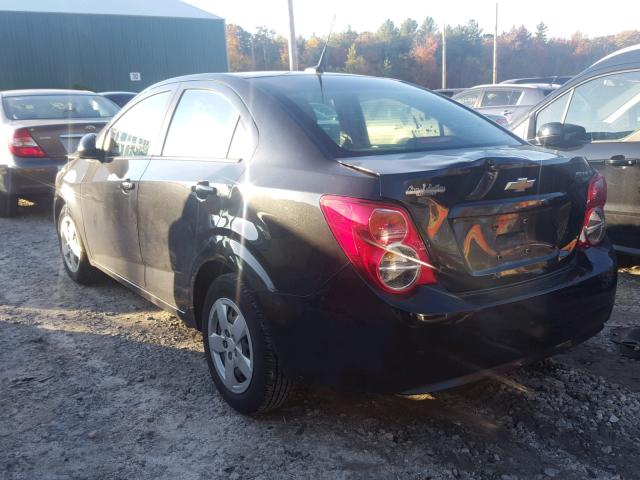 1G1JA5SG6D4257759 - 2013 CHEVROLET SONIC LS 黑色 照片 3