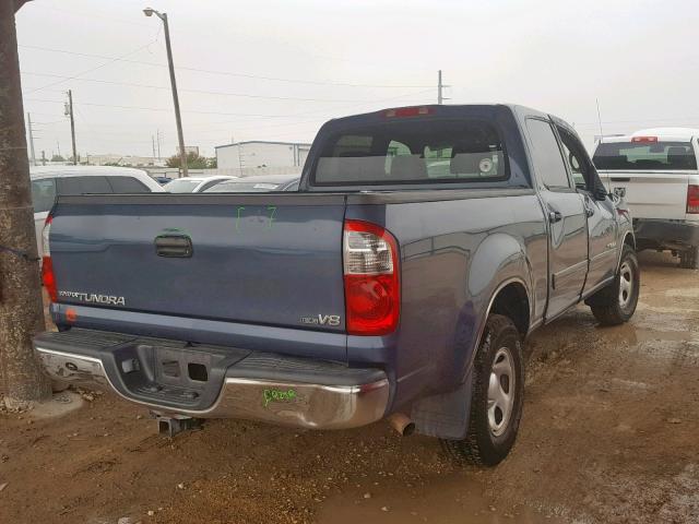 5TBET34166S557172 - 2006 TOYOTA TUNDRA DOU BLUE photo 4