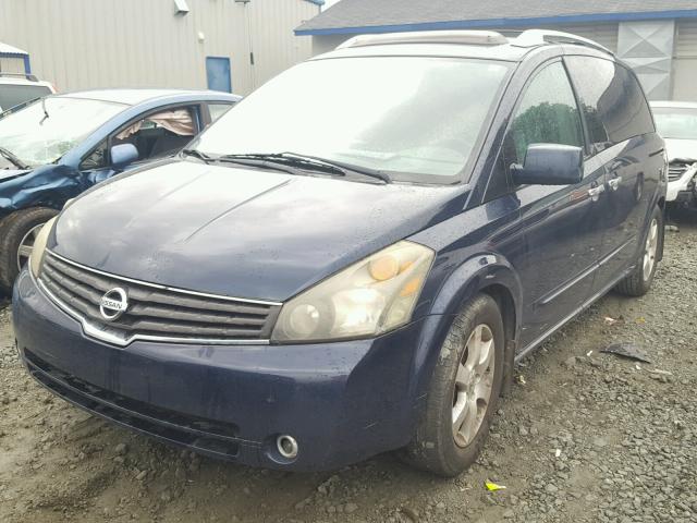 5N1BV28U97N136441 - 2007 NISSAN QUEST S BLUE photo 2