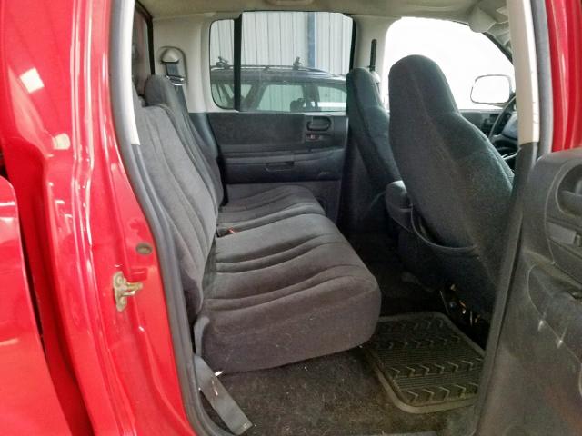 1D7HG38N53S258478 - 2003 DODGE DAKOTA QUA RED photo 6