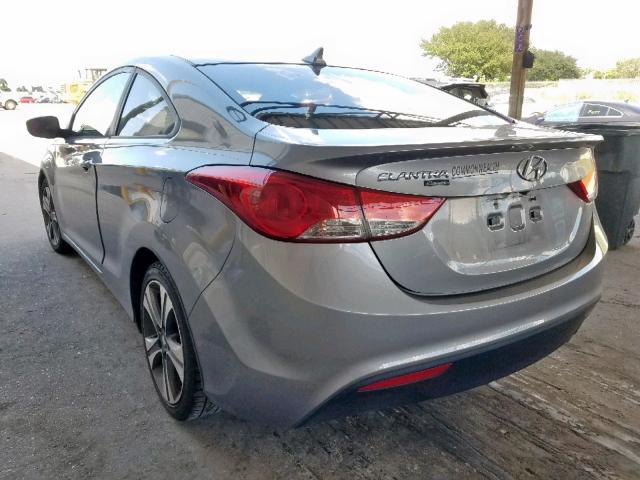 KMHDH6AE3DU007302 - 2013 HYUNDAI ELANTRA CO GRAY photo 3