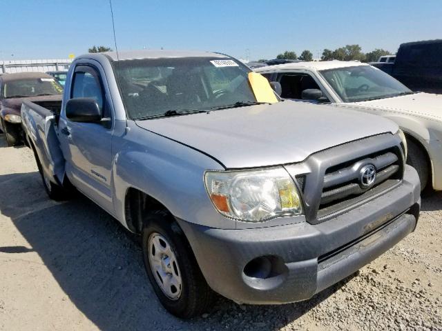 5TENX22N28Z471827 - 2008 TOYOTA TACOMA SILVER photo 1