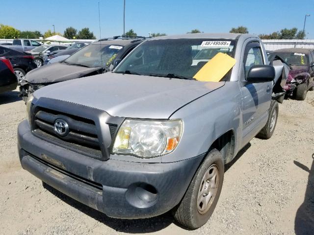 5TENX22N28Z471827 - 2008 TOYOTA TACOMA SILVER photo 2