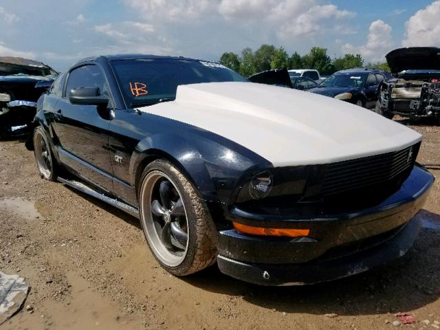 1ZVHT82H875229743 - 2007 FORD MUSTANG GT BLACK photo 1