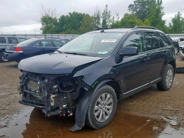 2FMDK4JC9ABB05126 - 2010 FORD EDGE SEL BLACK photo 2